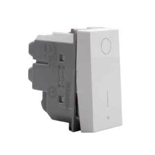 MODULO INTERRUPTOR BIPOLAR SIMPLES 16A 250V BRANCO 1M MATIXGO - BTICINO