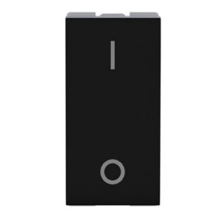 MODULO INTERRUPTOR BIPOLAR SIMPLES 16A 250V PRETO ORIGEN - ABB