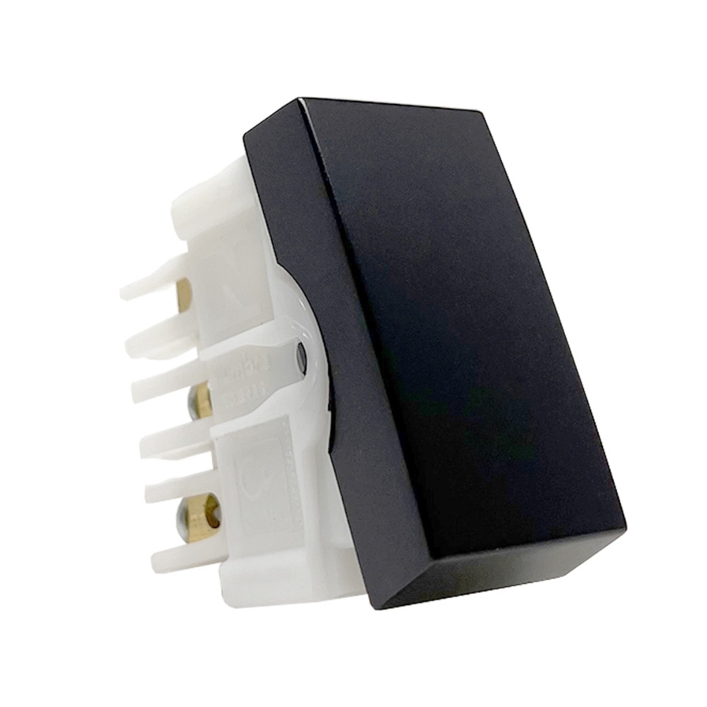 MODULO INTERRUPTOR INTERMEDIARIO 10A 250V PRETO FOSCO INOVA PRO - ALUMBRA