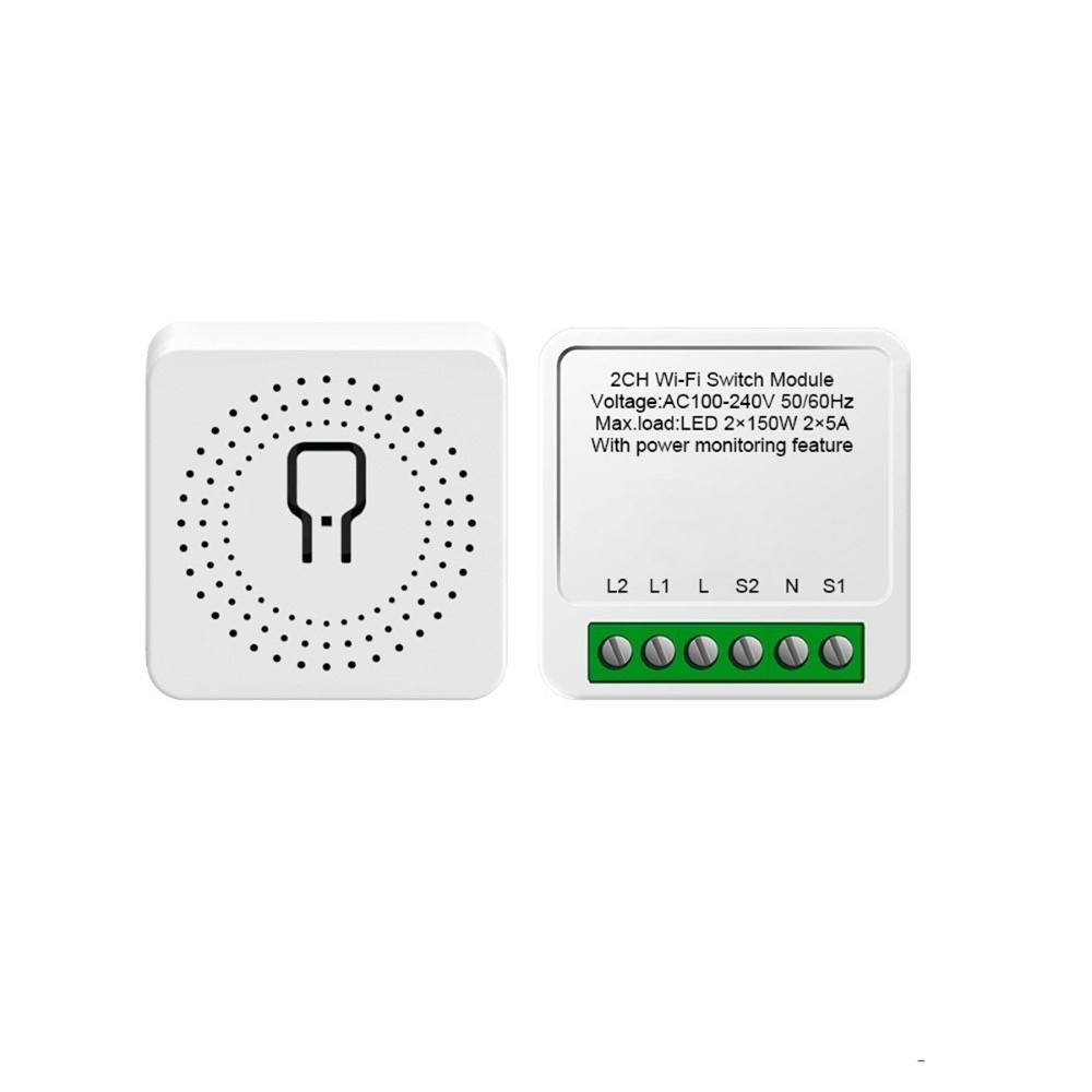 MODULO INTERRUPTOR INTERNO MINI 2 CANAIS AMBIENTE CONECTADO - STECK