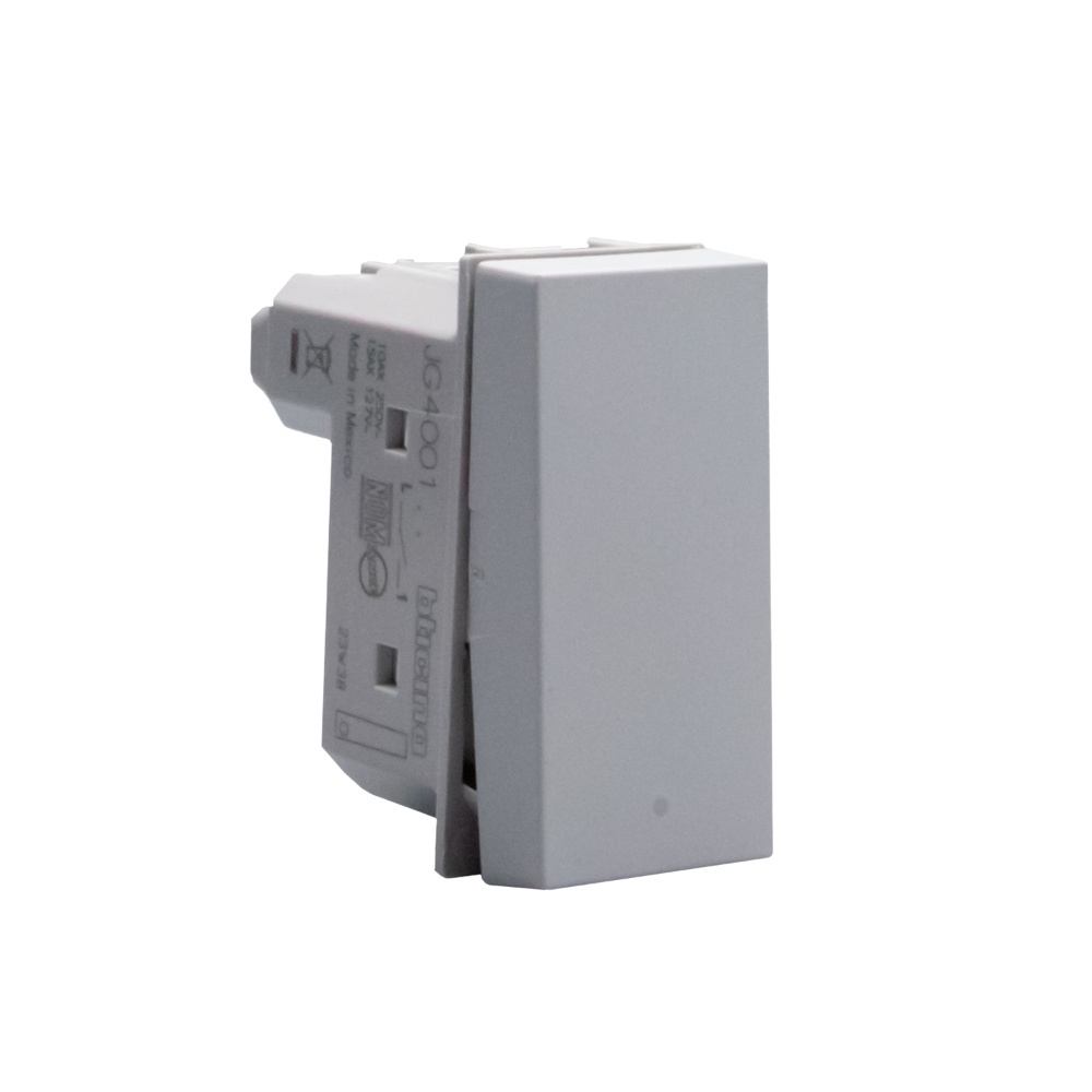 MODULO INTERRUPTOR SIMPLES 10A 250V CINZA 1M MATIXGO - BTICINO