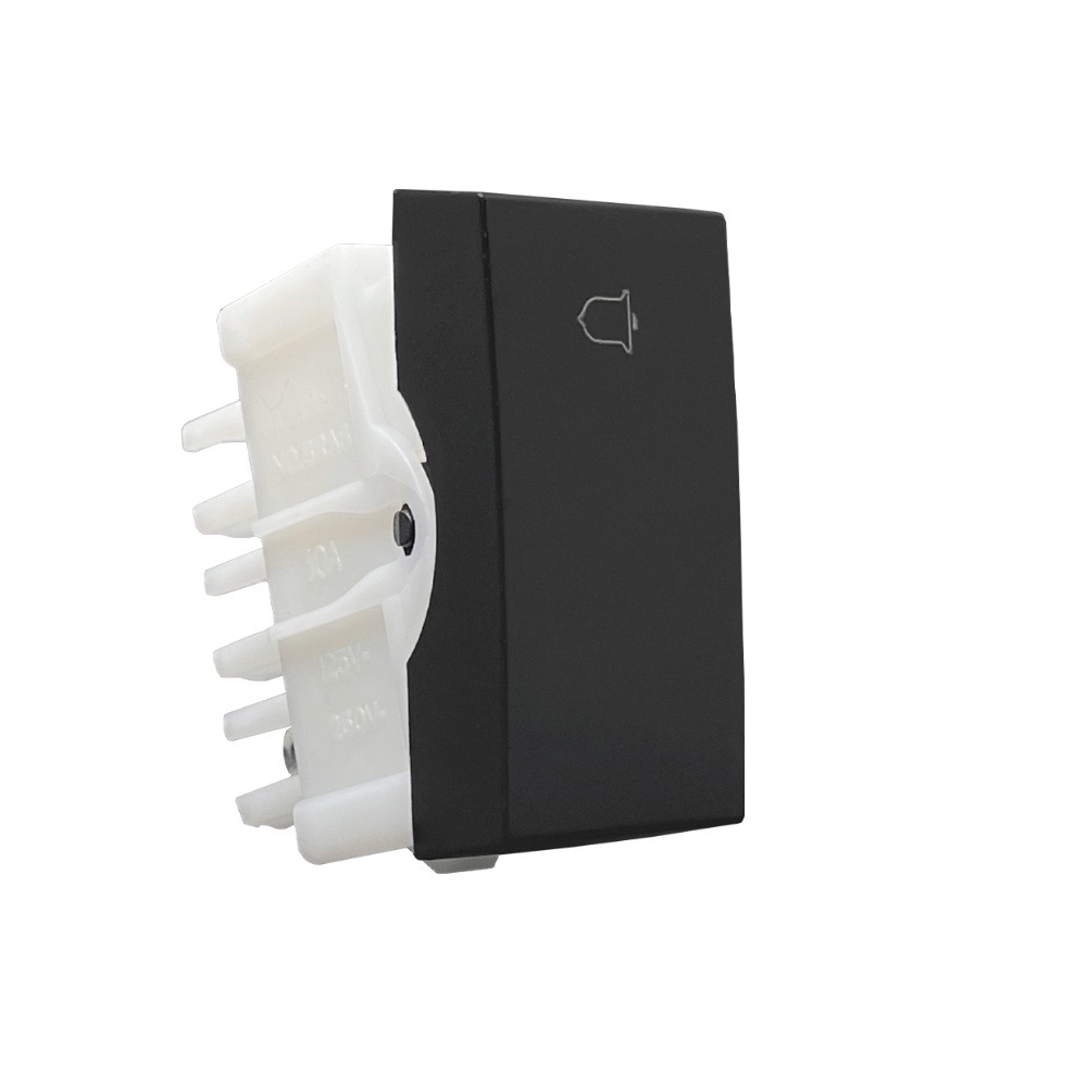 MODULO PULSADOR CAMPAINHA 10A 250V PRETO FOSCO INOVA PRO - ALUMBRA