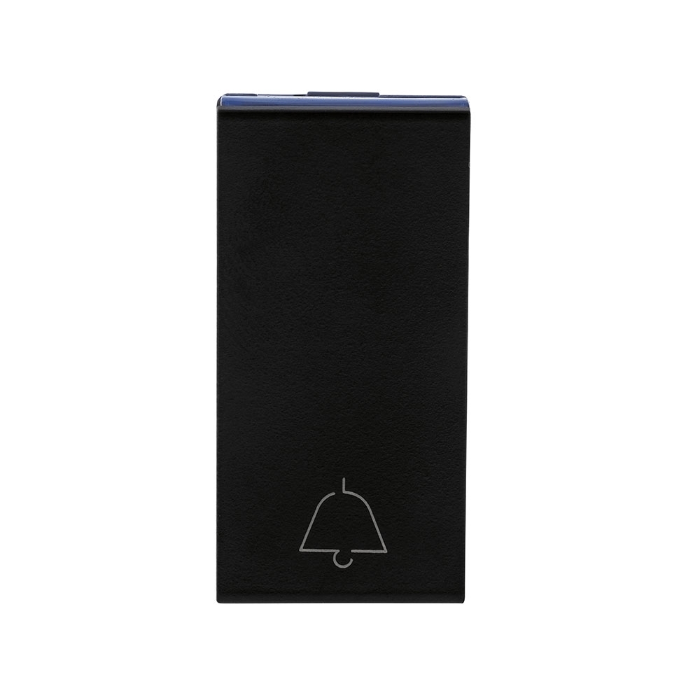 MODULO PULSADOR CAMPAINHA 2A PRETO COM BORNE - PIAL PLUS+