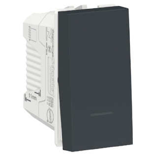 MODULO PULSADOR CAMPAINHA UNIVERSAL 10A 250V S/GRAV GRAFITE ORION - SCHNEIDER