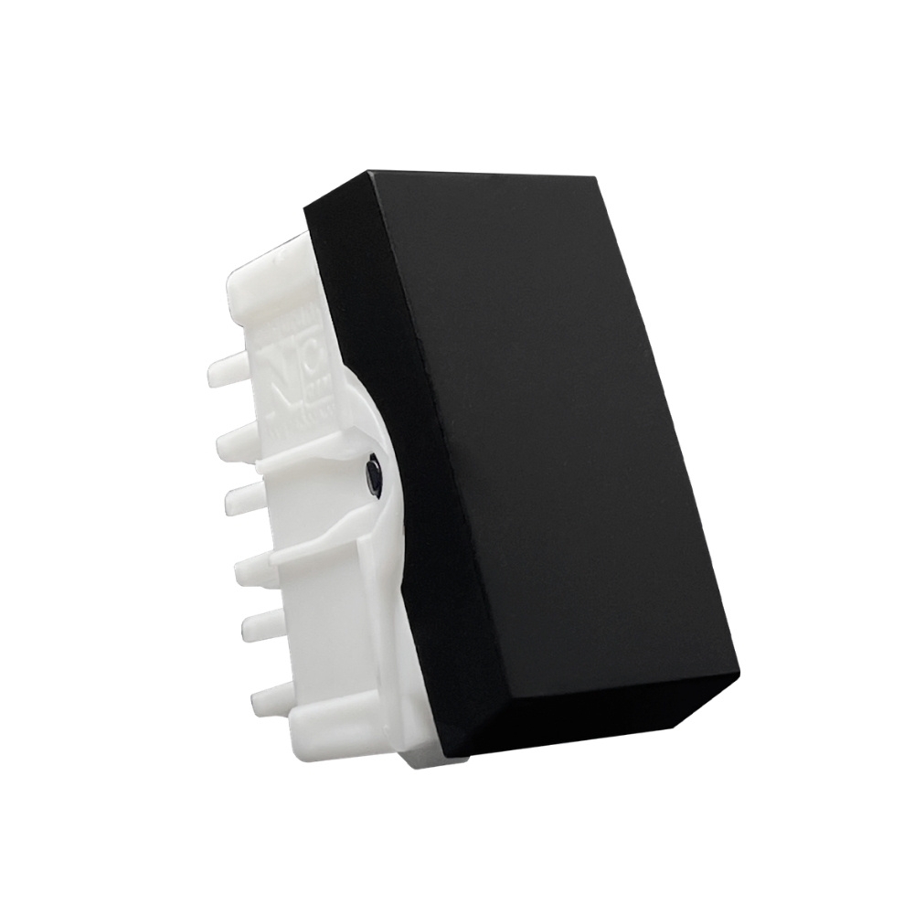 Modulo Pulsador s/ Gravacao 10A 250V Preto Ebano Linha Inovapro - Alumbra