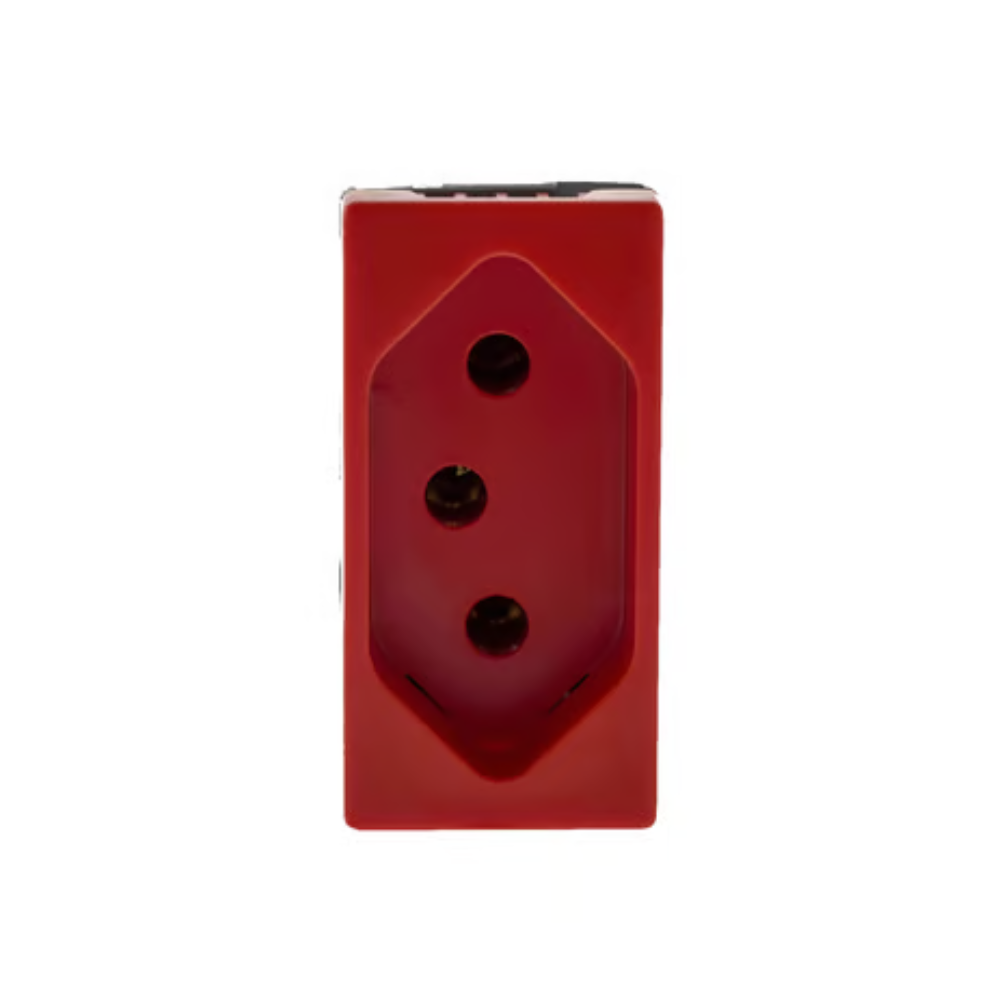 MODULO TOMADA 10A VERMELHO - PIAL PLUS+