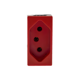 MODULO TOMADA 10A VERMELHO - PIAL PLUS+