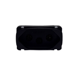 MODULO TOMADA 2 POLOS + TERRA 20A PRETO GRACIA/MAXX - ALUMBRA