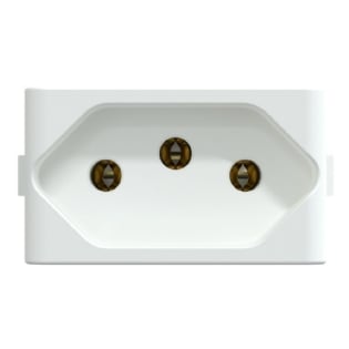 MODULO TOMADA 2P+T 10A 250V BRANCO FOSCO LUNARE UP - SCHNEIDER