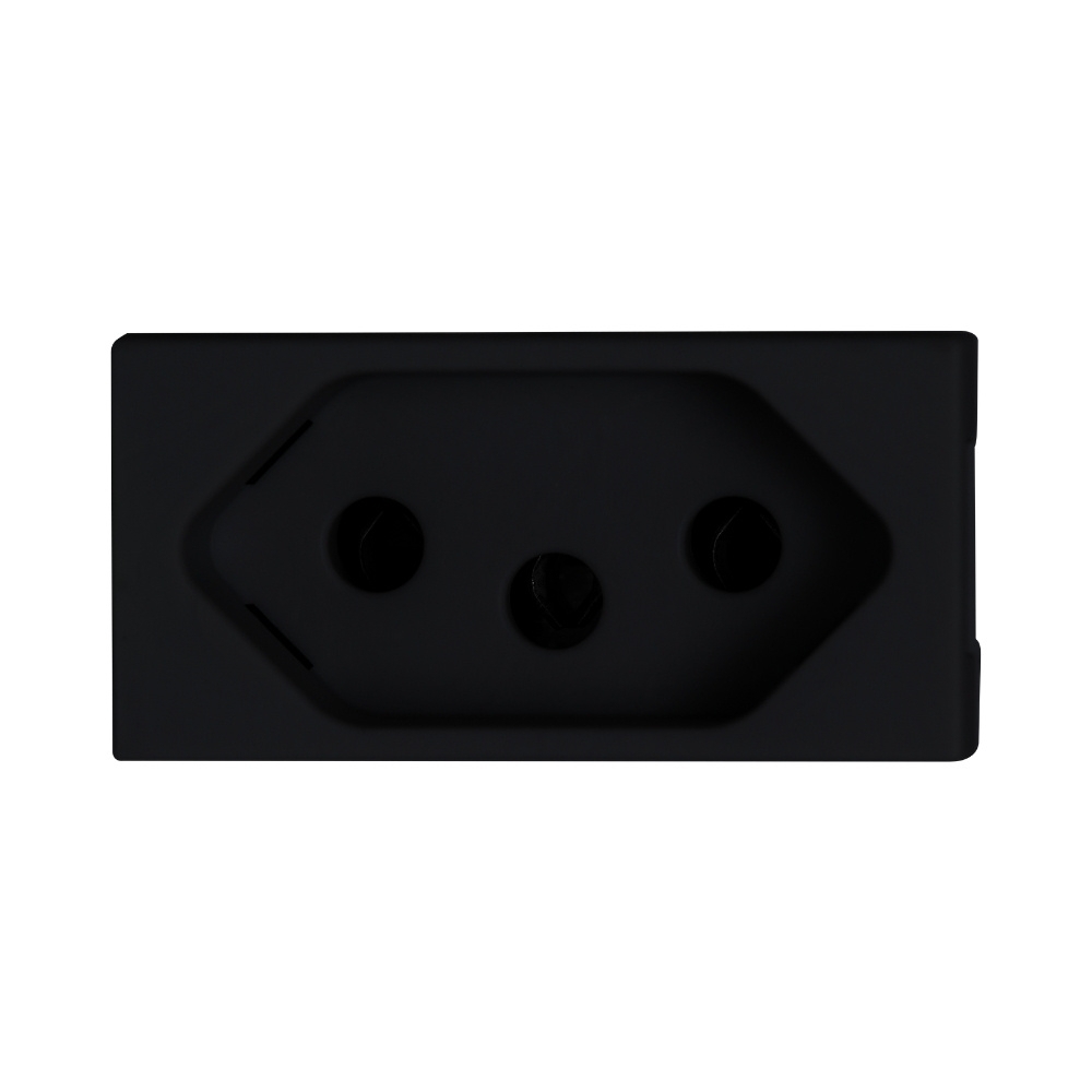 MODULO TOMADA 2P+T 10A 250V PRETO 1M 250V MATIXGO - BTICINO