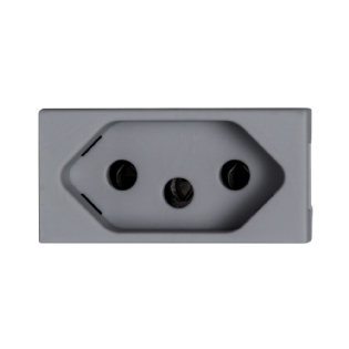 MODULO TOMADA 2P+T 10A 250V CINZA 1M 250V MATIXGO - BTICINO