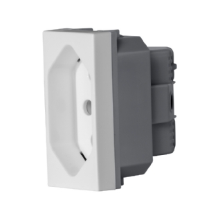 MODULO TOMADA 2P+T 10A 250V BRANCO 1M 250V MATIXGO - BTICINO