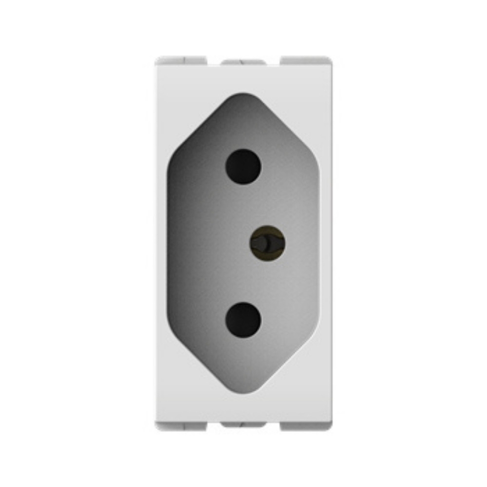MODULO TOMADA 2P+T 10A 250V BRANCO ORIGEN - ABB