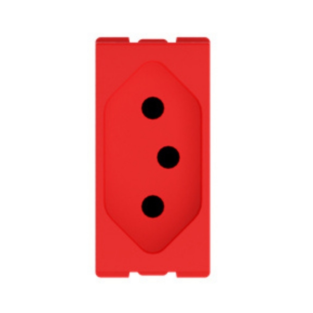 MODULO TOMADA 2P+T 10A 250V VERMELHO ORIGEN - ABB