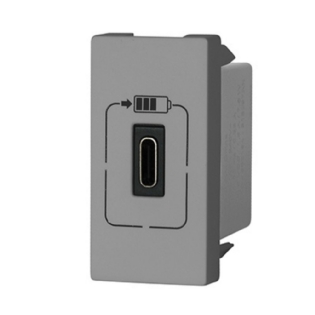 MODULO TOMADA USB-C 1500MA 1M CINZA PIAL PLUS+ - LEGRAND