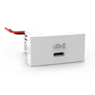 MODULO TOMADA USB-C 25W BIVOLT BRANCO INOVA PRO - ALUMBRA