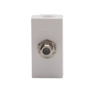 MODULO TOMADA ANTENA TV TIPO F BRANCO 1M MATIXGO - BTICINO