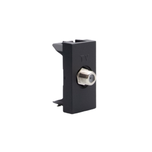 MODULO TOMADA ANTENA TV TIPO F PRETO 1M MATIXGO - BTICINO