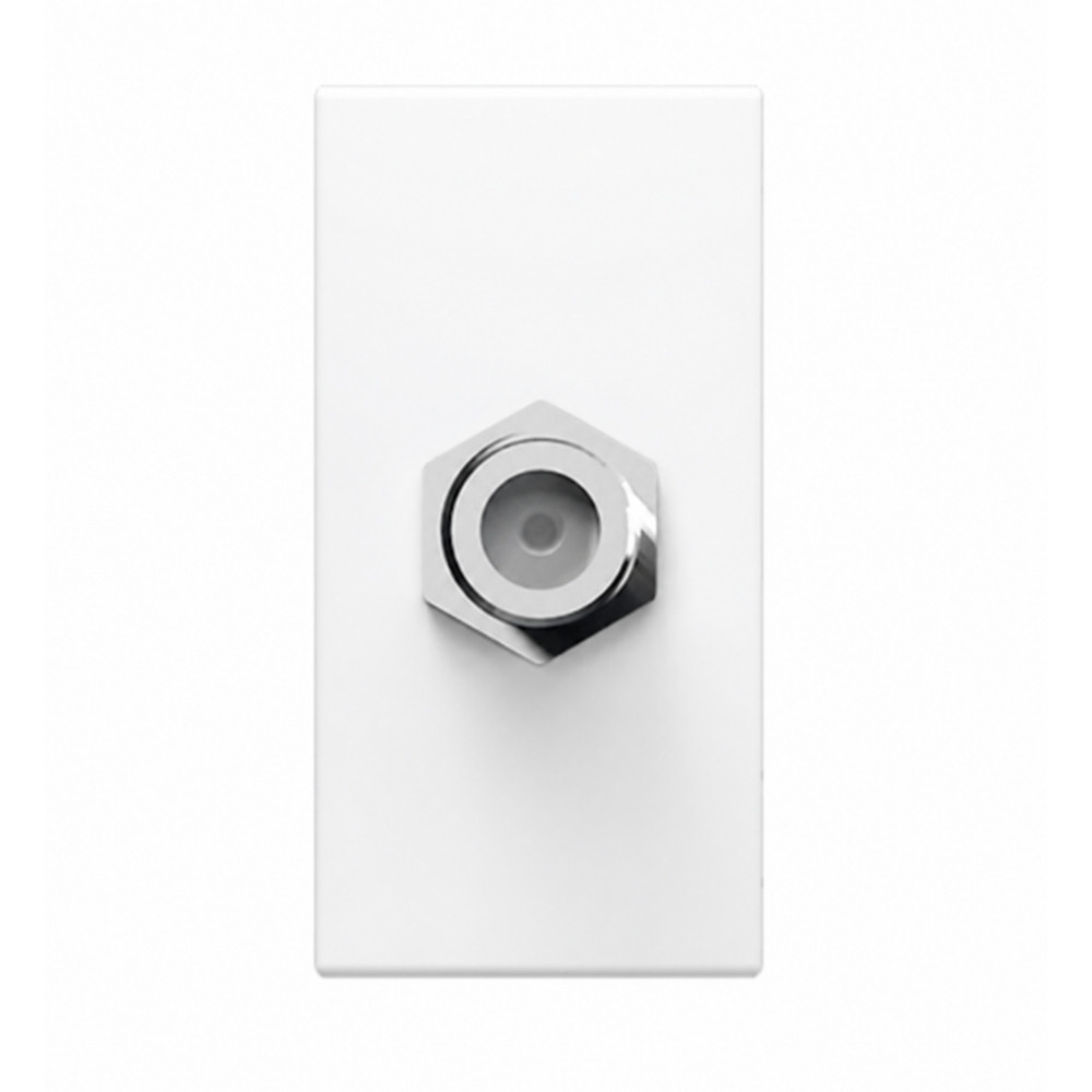 MODULO TOMADA COAXIAL BRANCO INOVA PRO - ALUMBRA