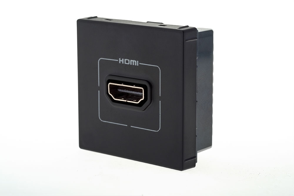 MODULO TOMADA HDMI PRETO - PIAL PLUS+