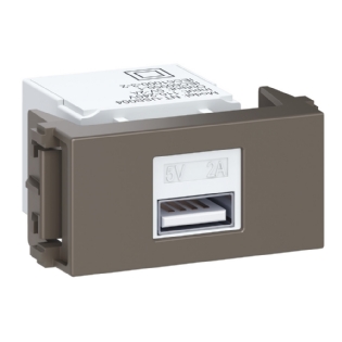 MODULO TOMADA KEYSTONE USB-A ARGILA ESATTA - WEG