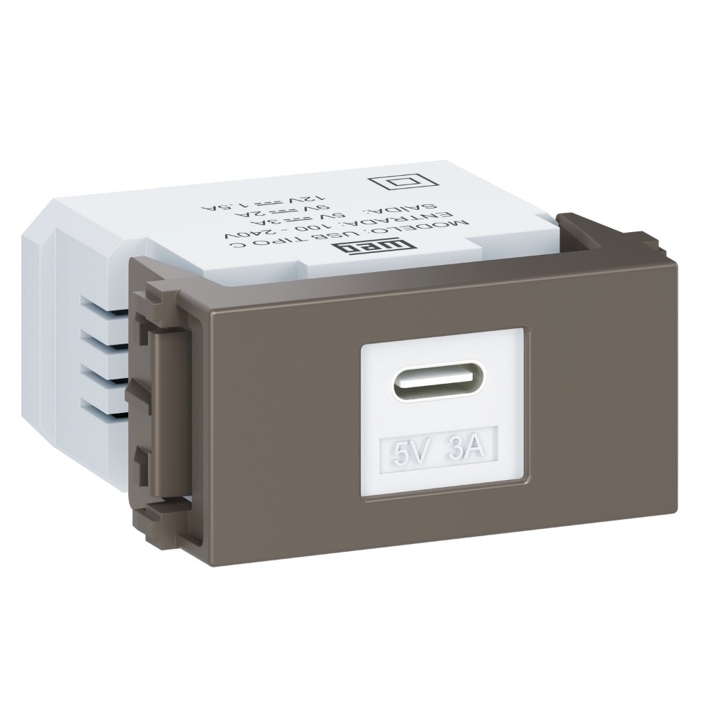 MODULO TOMADA KEYSTONE USB-C ARGILA ESATTA - WEG