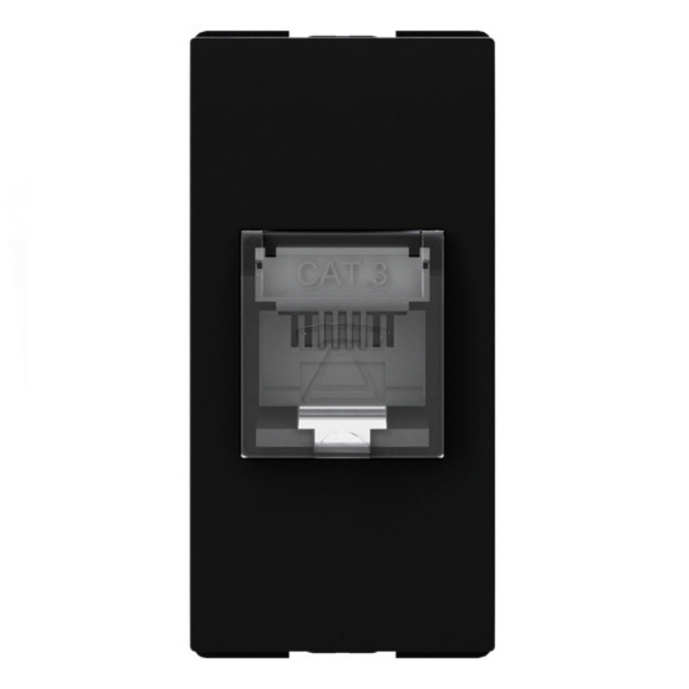 MODULO TOMADA RJ11 4 FIOS PRETO ORIGEN - ABB