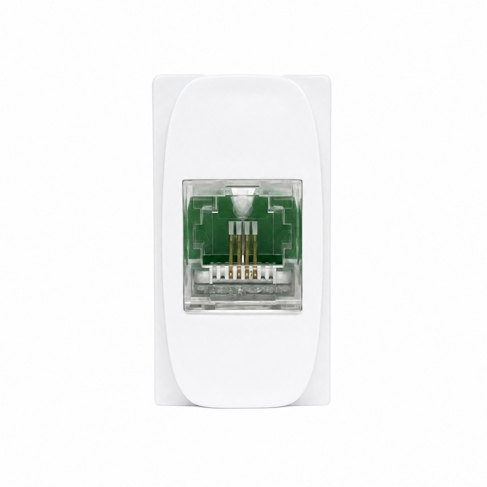 MODULO TOMADA RJ11 4V BRANCO GRACIA/MAXX - ALUMBRA