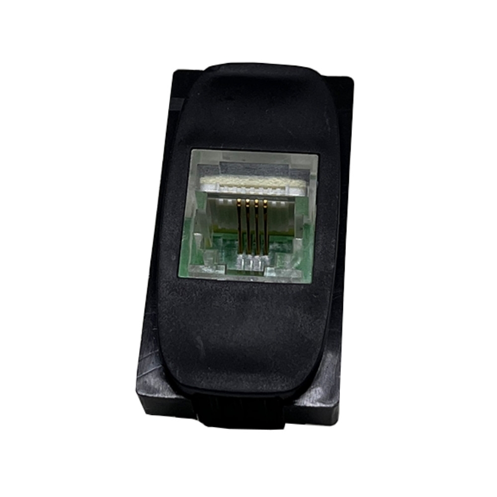 MODULO TOMADA RJ11 4V PRETO GRACIA/MAXX - ALUMBRA