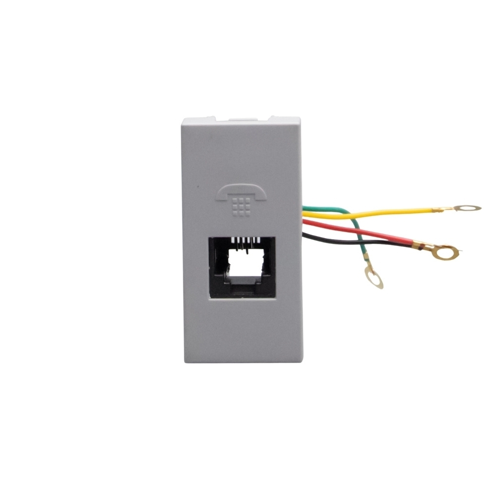 MODULO TOMADA RJ11 PARA TELEFONE CINZA 1M MATIXGO - BTICINO