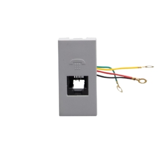 MODULO TOMADA RJ11 PARA TELEFONE CINZA 1M MATIXGO - BTICINO