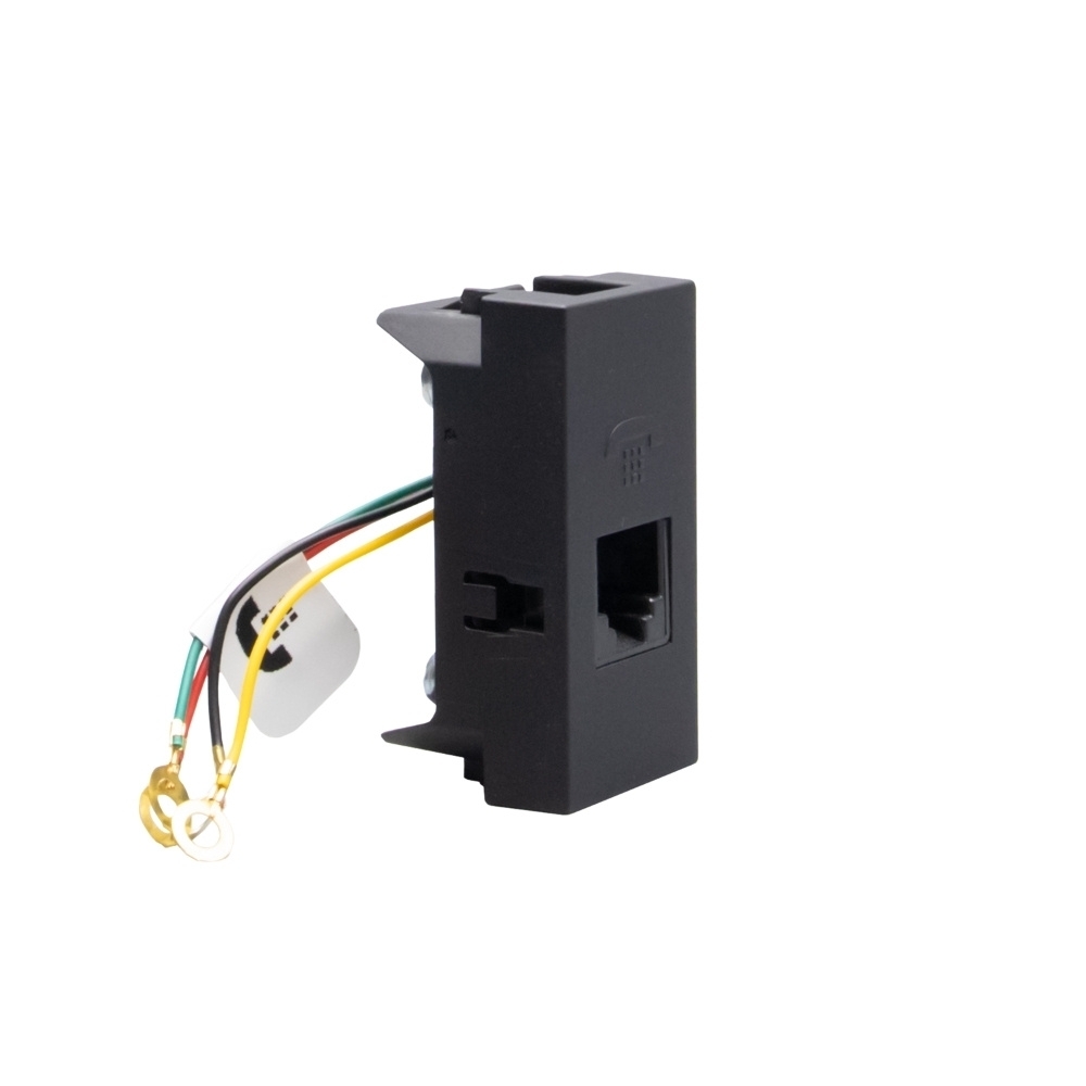 MODULO TOMADA RJ11 PARA TELEFONE PRETO 1M MATIXGO - BTICINO