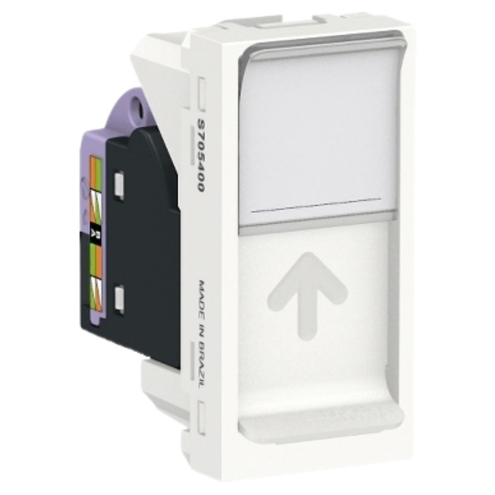 MODULO TOMADA RJ45 8FIOS UTP CAT6 1M BRANCO - SCHNEIDER