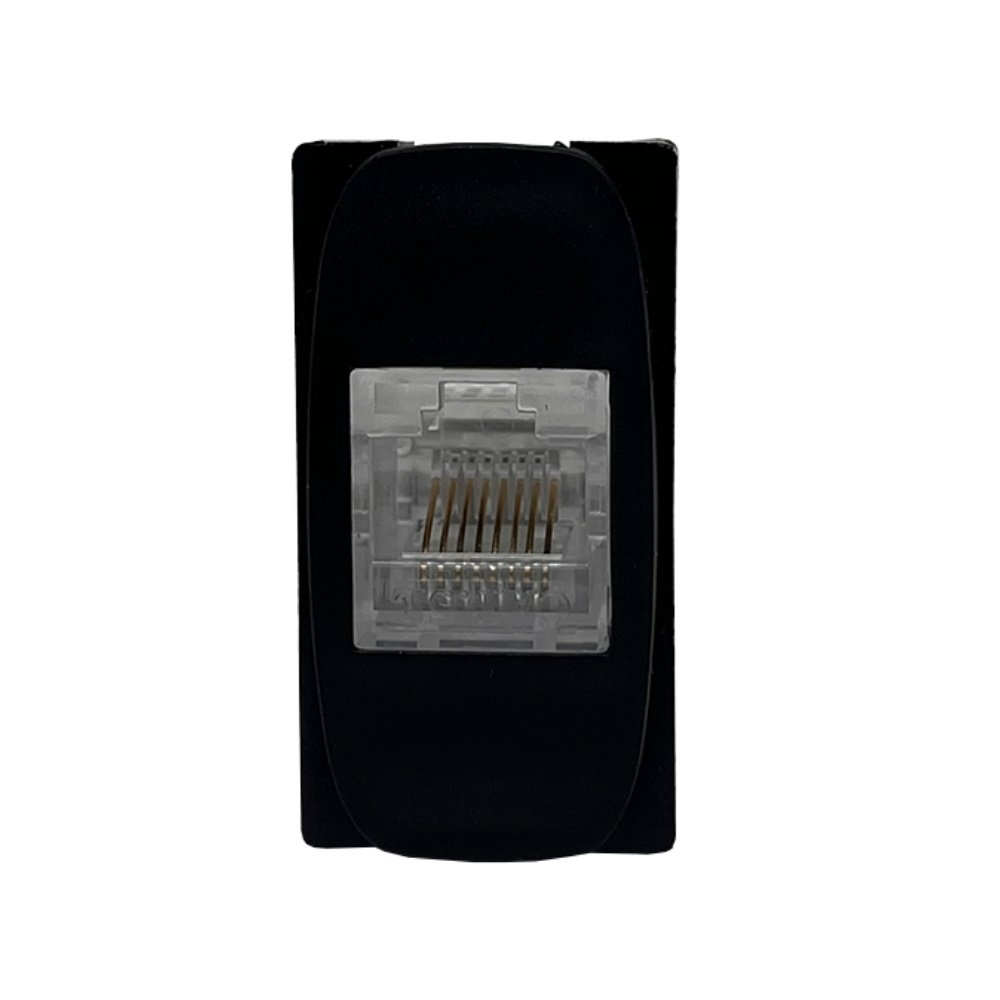 MODULO TOMADA RJ45 CAT 5E PRETO GRACIA/MAXX - ALUMBRA