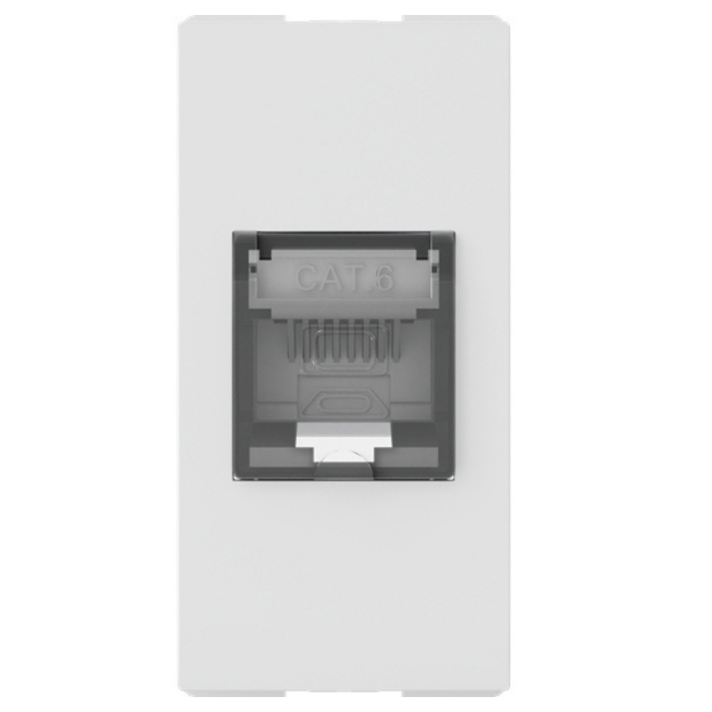MODULO TOMADA RJ45 CAT6 BRANCO ORIGEN - ABB