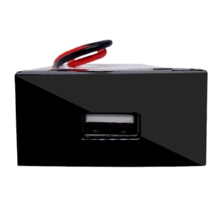 MODULO TOMADA USB 2A BIVOLT BLACK PIANO INOVAPRO - ALUMBRA