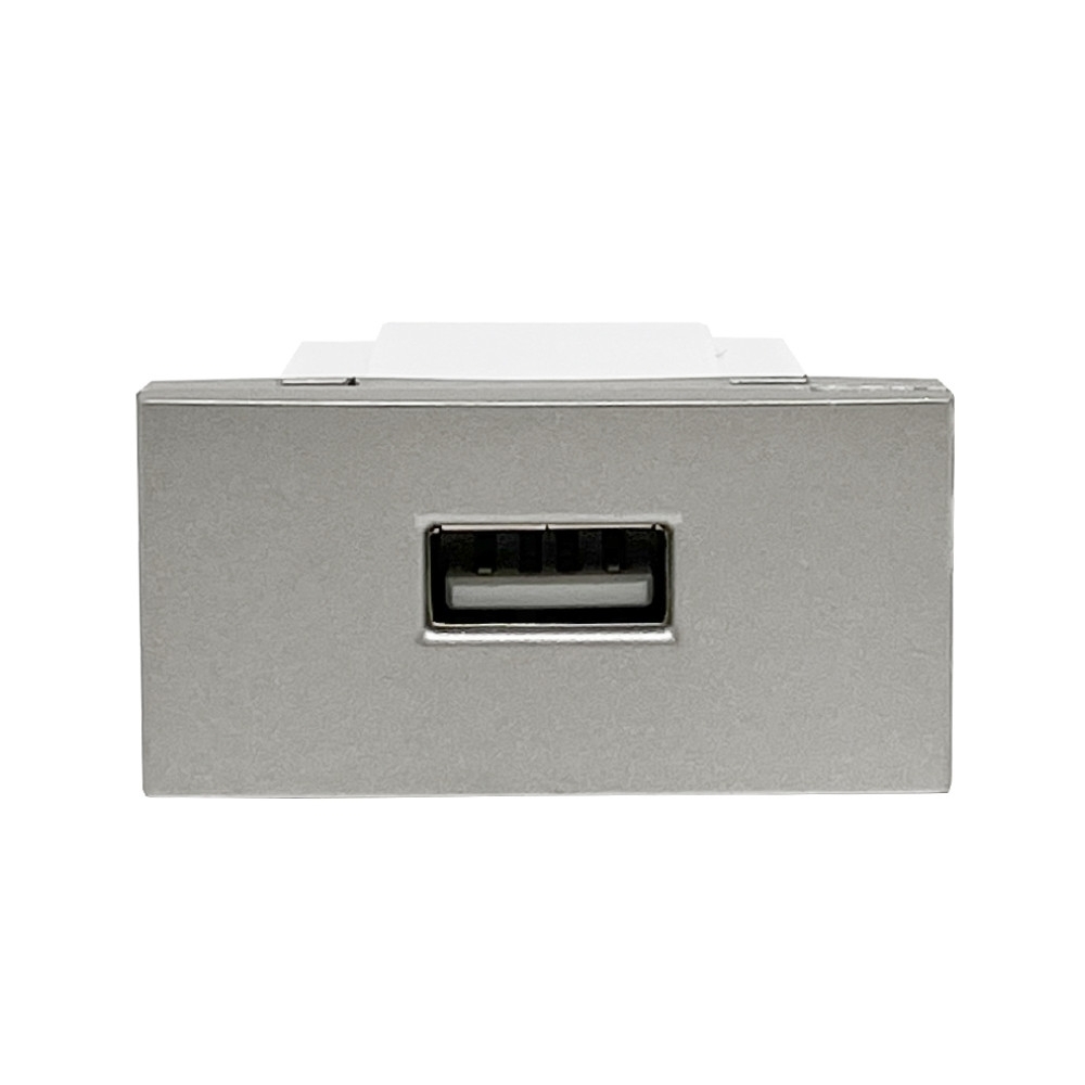 MODULO TOMADA USB 2A BIVOLT CLASS TITANIUM INOVA PRO - ALUMBRA