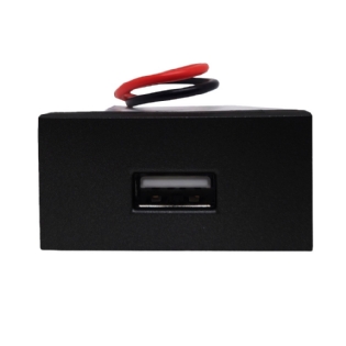 MODULO TOMADA USB 2A BIVOLT PRETO FOSCO INOVA PRO - ALUMBRA