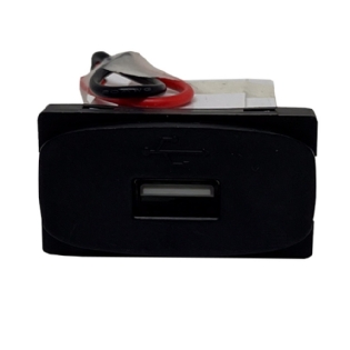 MODULO TOMADA USB 2A BIVOLT PRETO GRACIA/MAXX - ALUMBRA