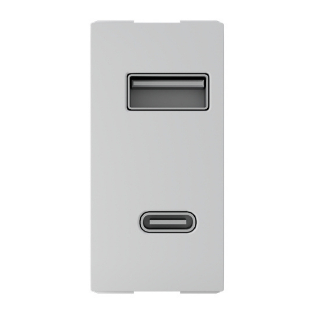 MODULO TOMADA USB A+C 3A 250V BRANCO ORIGEN - ABB