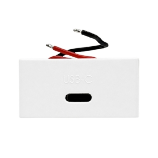 MODULO TOMADA USB-C 25W BIVOLT BRANCO INOVA PRO - ALUMBRA