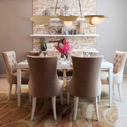 Pendente Cacau Metal e Vidro Dourado e Branco p/ 3 Lampadas G9 - Bella