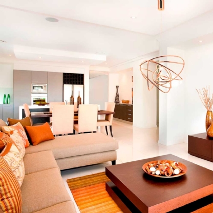 Pendente Led Ninho Rose Gold 41x28cm 24W Luz Amarela - Bella