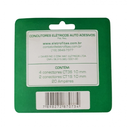 Kit Conectores 3 Vias 20A 4 pecas - Eletrofitas