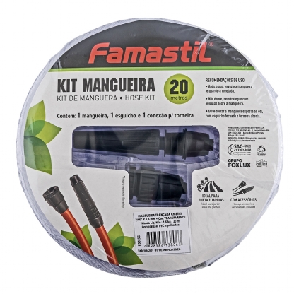 MANGUEIRA TRANCADA CRISTAL ESGUICHO COM 15 METROS - FOXLUX