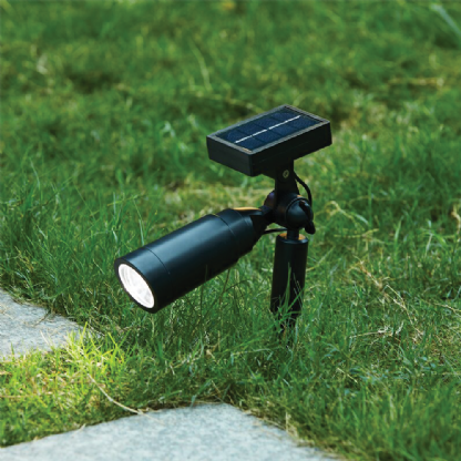 ESPETO LED SOLAR 2W LUZ AMARELA 3000K IP44 - GAYA