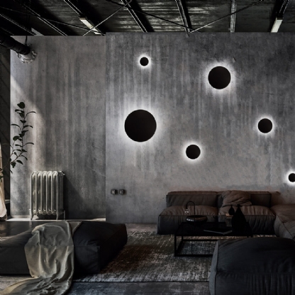 ARANDELA LED ECLIPSE MARROM 12W BIVOLT 3000K 1200  LUMENS