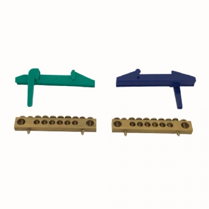 BARRAMENTO P/34 DISJUNTORES BIFASICO 100A DIN BRANCO