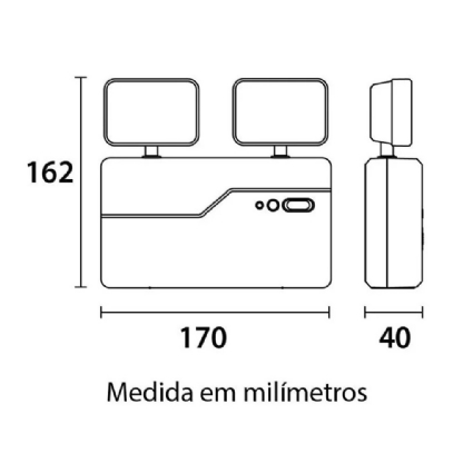 LUMINARIA DE EMERGENCIA AUTONOMA 10W BLA 2200LM - BLUMENAU