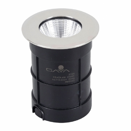 SPOT LED EMBUTIR SOLO COB 4W BIVOLT LUZ AMARELA 3000K 320LM IP67 - GAYA